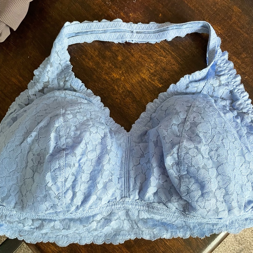 Aerie halter bralette blue size xxl